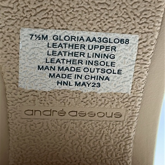 2114- André Assous Suede Ankle boots Beige Water Resistant Size 7.5 NWT - Picture 8 of 12